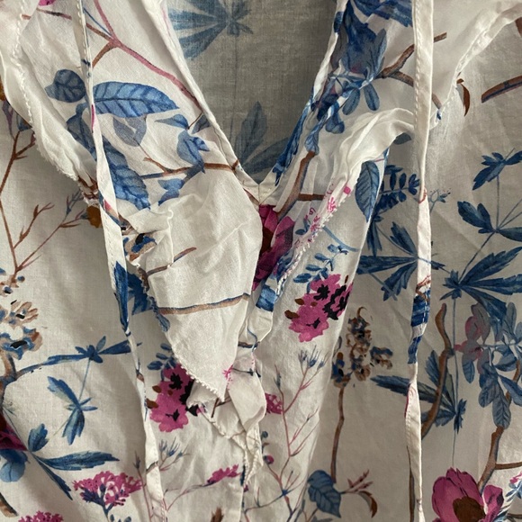 JOE’S JEANS | KACY FLORAL RUFFLE TOP | SMALL - Picture 5 of 8
